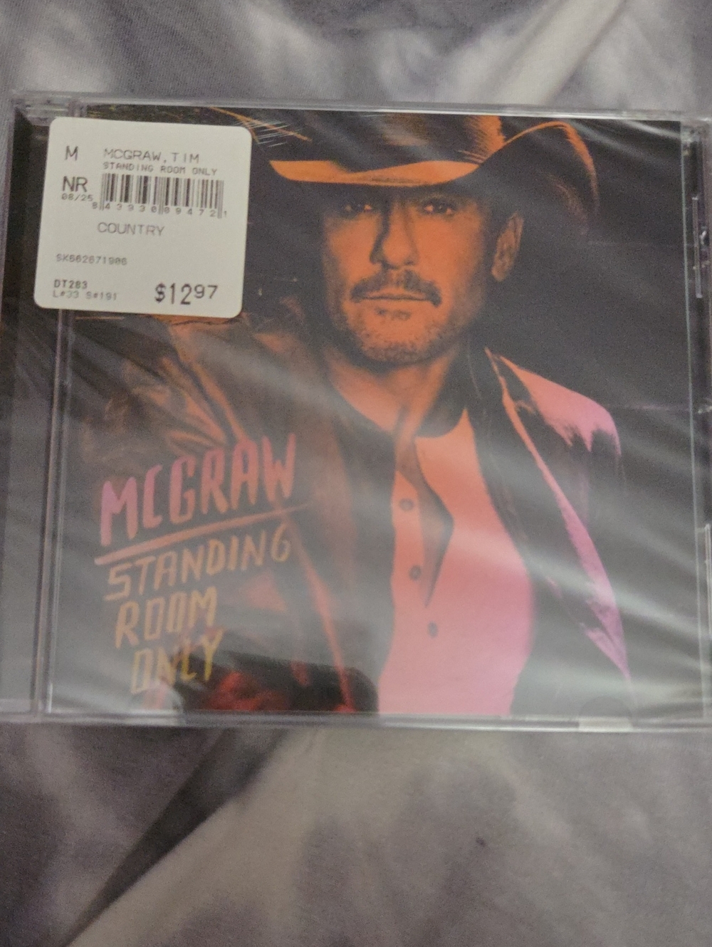 Tim McGraw "Standing Room Only" CD - Pink & Black Cover Sealed Never Opened NWOT